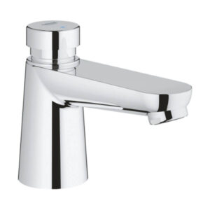 Grohe 36265000 Euroeco Self Closing Basin Mixer Chrome 1/2" Pillar Tap Adjustable Flow Rate