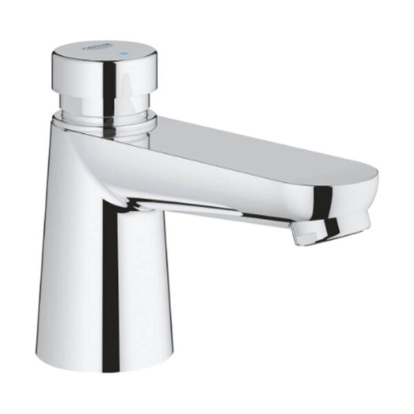Grohe 36265000 Euroeco Self Closing Basin Mixer Chrome 1/2" Pillar Tap Adjustable Flow Rate