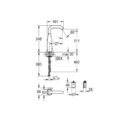 Grohe 36445000 Essence E Infra-Red Basin Mixer 12 Chrome Sensor Tap with 6V Battery and Adjustable Temperature Limiter Technical