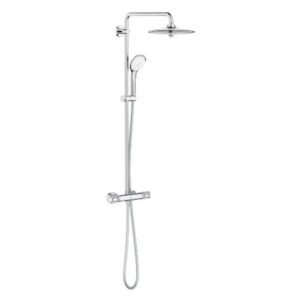 Grohe Euphoria Thermostatic Shower System 260mm Head with Hand Shower and Hose Chrome 27296003