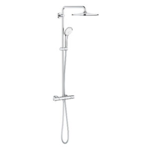 Grohe Euphoria Thermostatic Shower System CoolTouch Chrome 26075001 with 310mm Rain Head and 110mm Hand Shower