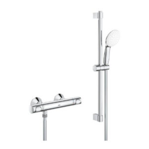 Grohe GRT 500 Thermostatic Shower Set with Tempesta Rail 600mm Chrome 34806001 for Low Pressure Systems