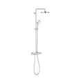 Grohe Tempesta Cosmo Thermostatic Shower System 210mm Head with Handset and Hose Chrome 27922001