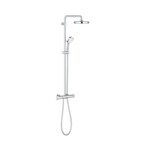 Grohe Tempesta Cosmo Thermostatic Shower System 210mm Head with Handset and Hose Chrome 27922001