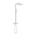 Grohe Tempesta Cube 250 Thermostatic Shower System Chrome 26689001 with Rain Head Hand Shower and 1750mm Hose