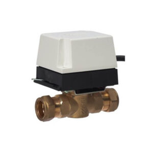 Danfoss HP22 2-Port Motorised Zone Valve 22mm Brass White 087N6609