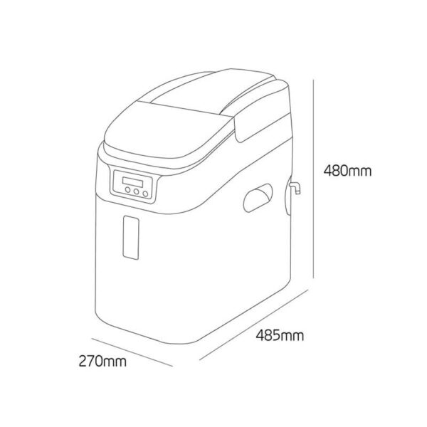 Monarch MiniAqua HE Compact Water Softener MAQ001HE 15mm Hoses WRAS Approved with Rapid-Fit Installation Kit