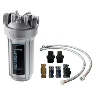 Monarch Scaleout Advance SA-28 Whole House Scale Prevention and Filtration System with 28mm Installation Kit and 1" MBSP Connections