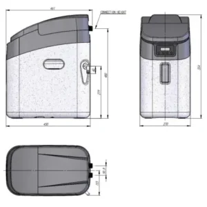 Monarch Ultimate Midi HE28 Water Softener MIDM002HE28 1" Upgrade 28mm Supply Opti-Brining System with Rapid-Fit Bypass