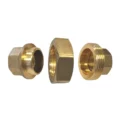 1 1/2" BSP Brass Female x Female Straight Union Cone Seated Tapered Threaded Coupler